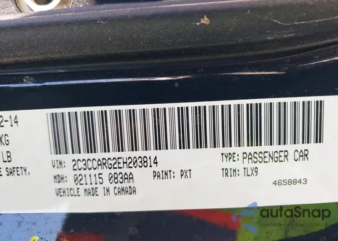 2014 Chrysler 300 from USA, damaged, VIN 2C3CCARG2EH203814